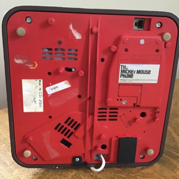 WORKING 1976 Mickey Mouse Vintage Phone Rotary Dial Walt Disney - Picture 4 of 16